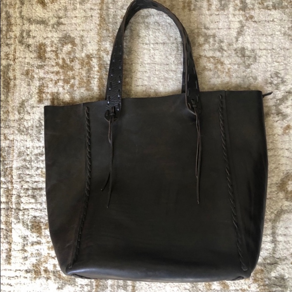 Valentino Vintage 100% Genuine Leather Tote Bag - Picture 4 of 8